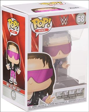 POP! WWE figure 68 Bret Hart with sunglasses