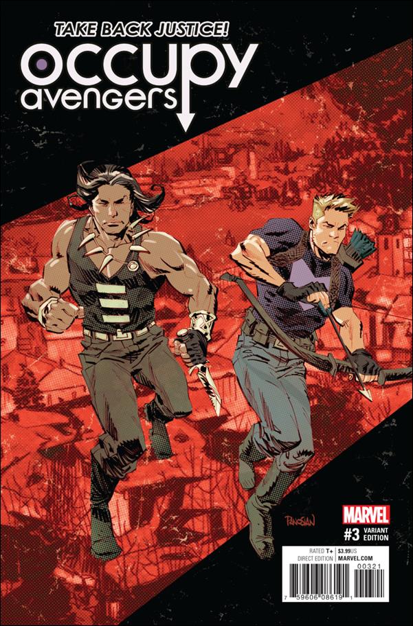 Occupy Avengers issue 3-B Dan Panosian Cover