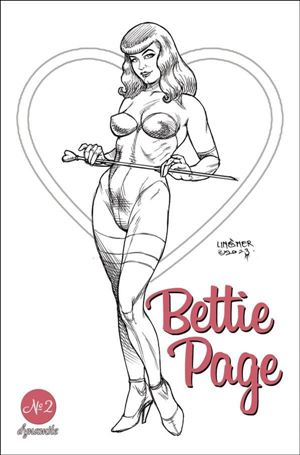 Bettie Page (2023) issue 2-F Joseph Michael Linsner 1:10 Line Art Cover