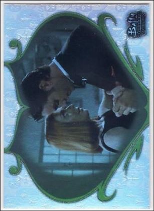Buffy the Vampire Slayer: Connections (Parallel Foil Base Set) card BC-37 Xander + Willow: Early Connection