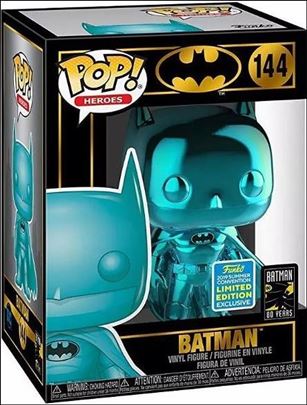 POP! Heroes figure 144-M Batman (Teal Chrome) Summer Convention Exlcusive