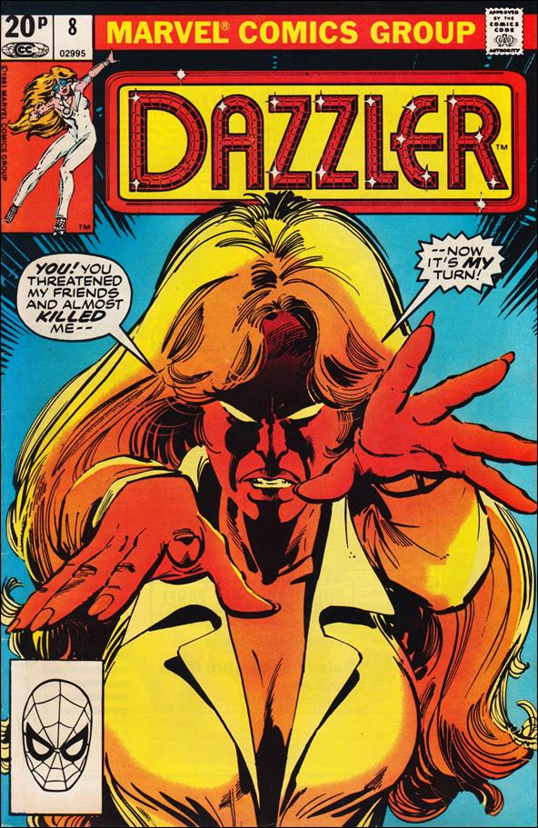 Dazzler (1981) issue 8-C UK Price Cover