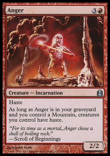 Magic the Gathering: Commander (Base Set) card 109 Anger