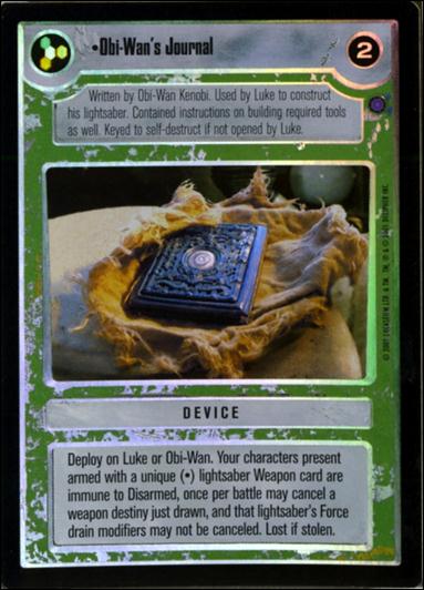 Star Wars: Reflections III (Base Set) card 151 Obi-Wan's Journal