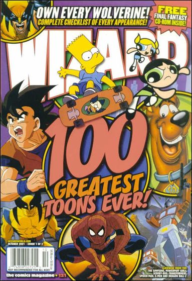 Wizard: The Comics Magazine issue 121 Cartoon Collage Cover