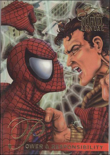Marvel Annual Flair '95 (Base Set) card 61 Power & Responsibility