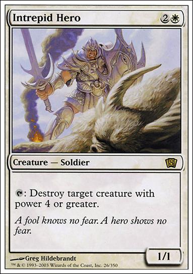 Magic the Gathering: 8th Edition (Base Set) card 26 Intrepid Hero
