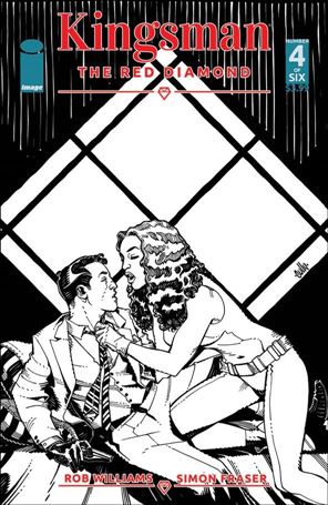 Kingsman: The Red Diamond issue 4-B Cully Hamner Black and White Cover