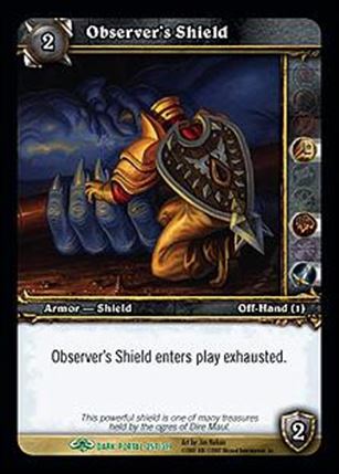World of Warcraft: Through the Dark Portal (Base Set) card 257 Observer's Shield