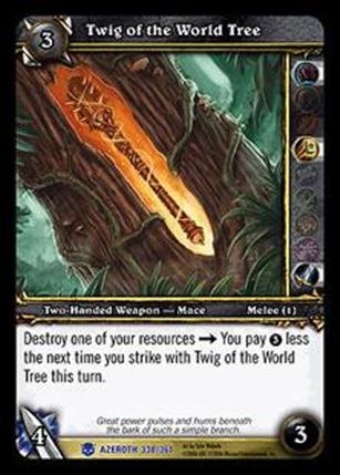 World of Warcraft: Heroes of Azeroth (Base Set) card 338 Twig of the World Tree
