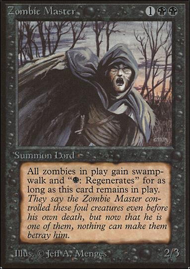 Magic the Gathering: Limited Edition Beta (Base Set) card 138 Zombie Master