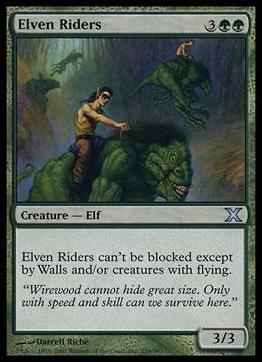 Magic the Gathering: 10th Edition (Base Set) card 259 Elven Riders