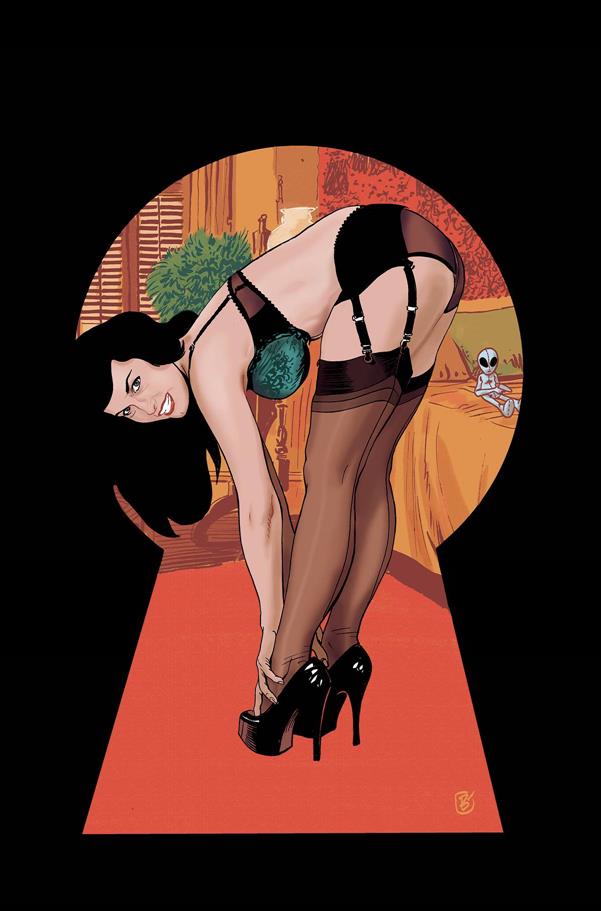 Bettie Page: The Alien Agenda issue 3-P Jimmy Broxton 1:25 Virgin Cover