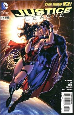 Justice League (2011) issue 12-F Wonder Woman and Superman Cover (2nd Printing)