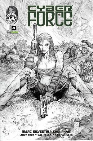 Cyberforce (2012) issue 4-B Marc Silvestri Kickstarter Sketch Cover