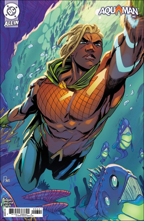 Aquaman (2025) issue 6-E Paris Alleyne 1:25 Cardstock Cover