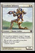 Magic the Gathering: 9th Edition (Base Set) card 12 Crossbow Infantry