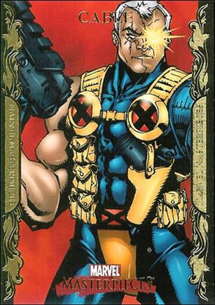 2007 Marvel Masterpieces (Parallel Gold Border Base Set) card 15 Cable