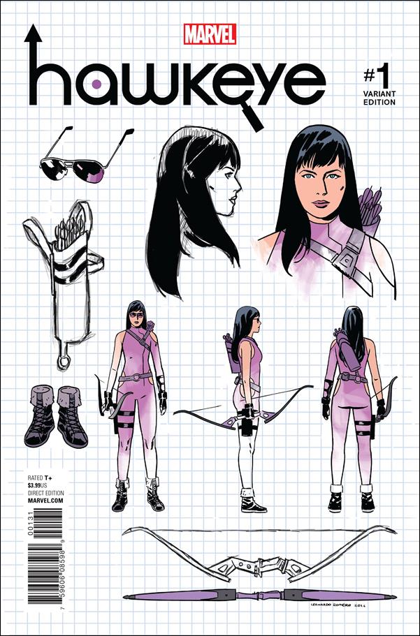 Hawkeye (2017) issue 1-D Leonardo Romero 1:10 Design Cover