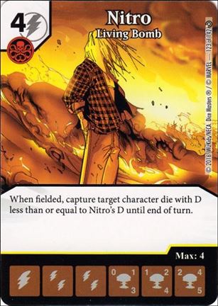 Marvel Dice Masters Civil War card 123 Nitro: Living Bomb
