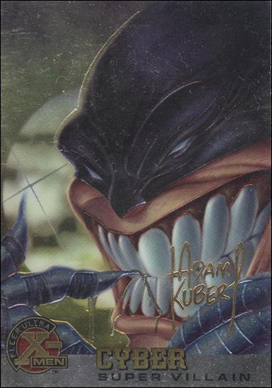 1996 Fleer Ultra X-Men All Chromium (Gold Signature Parallel Base Set) card 63 Cyber