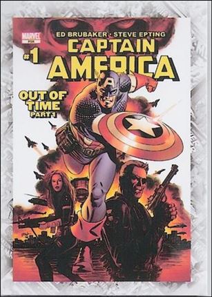 Marvel Beginnings: Series 1 (Breakthrough Issues Comic Cover Subset) card B-37 Captain America Vol. 5 #1
