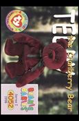 Beanie Babies Series 1 (Base Set) card 133 Teddy the Cranberry Bear
