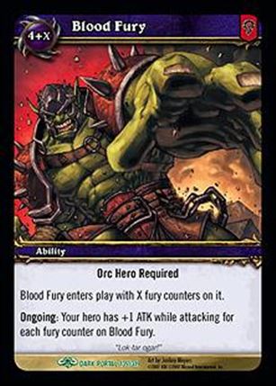 World of Warcraft: Through the Dark Portal (Base Set) card 135 Blood Fury