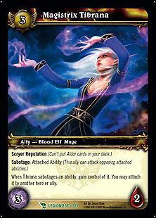 World of Warcraft: March of the Legion (Base Set) card 237 Magistrix Tibrana