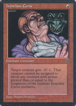 Magic the Gathering: Homelands (Base Set) card 76 Ironclaw Curse