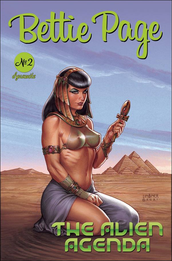 Bettie Page: The Alien Agenda issue 2 Joseph Michael Linsner Cover