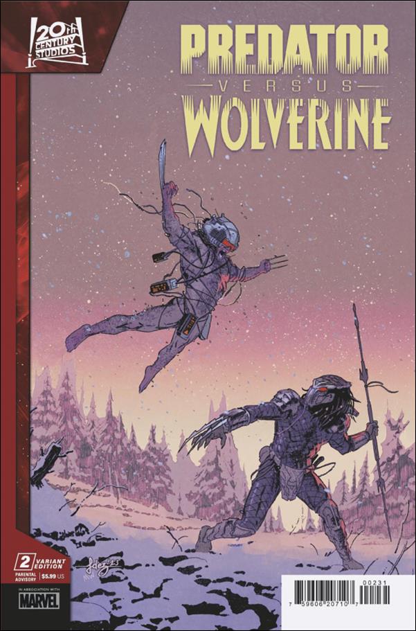 Predator vs. Wolverine issue 2-C Javier Fernandez 1:25 Cover