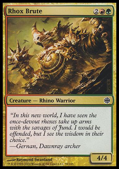 Magic The Gathering: Alara Reborn (Base Set) card 59 Rhox Brute