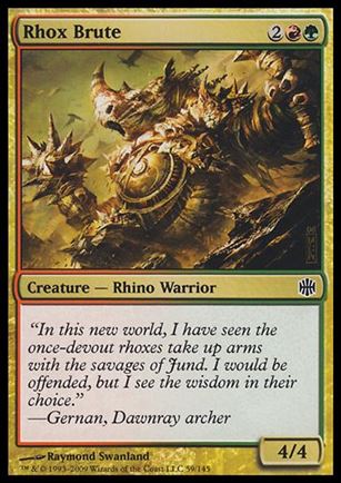 Magic The Gathering: Alara Reborn (Base Set) card 59 Rhox Brute