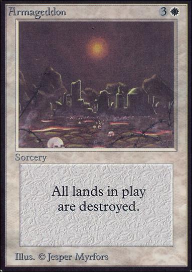 Magic the Gathering: Limited Edition Alpha (Base Set) card 2 Armageddon