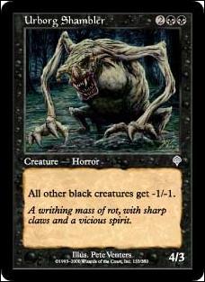 Magic the Gathering: Invasion (Base Set) card 133 Urborg Shambler