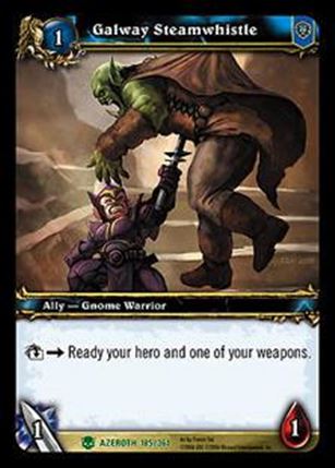 World of Warcraft: Heroes of Azeroth (Base Set) card 185 Galway Steamwhistle