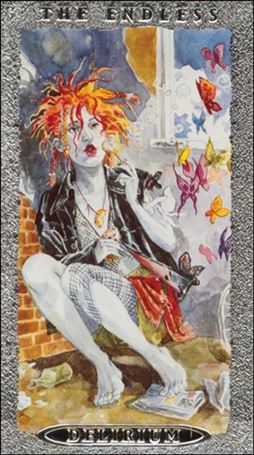 Sandman Trading Cards (Endless Gallery Silver Foil Prototype Subset) card V Delirium (Embossed Silver Foil)