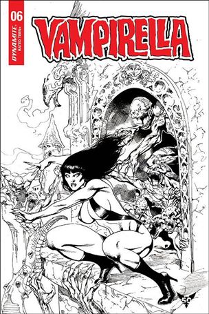Vampirella (2019) issue 6-H Roberto Castro 1:7 Black and White Cover