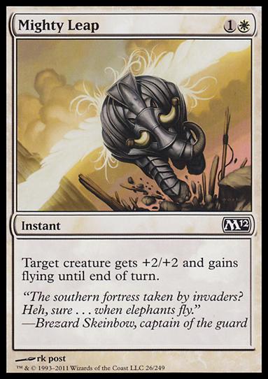 Magic the Gathering: 2012 Core Set (Base Set) card 26 Mighty Leap