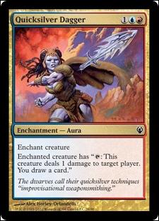 Magic the Gathering: Duel Decks: Izzet vs. Golgari (Base Set) card 26 Quicksilver Dagger