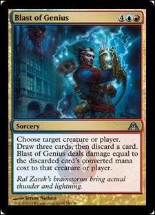 Magic the Gathering: Dragon's Maze (Base Set) card 55 Blast of Genius