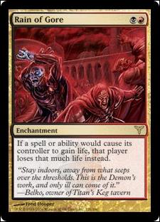 Magic the Gathering: Dissension (Base Set) card 126 Rain of Gore