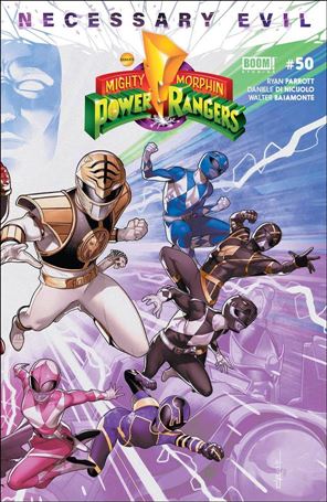 Mighty Morphin Power Rangers issue 50-B Jamal Campbell Right Side Cover