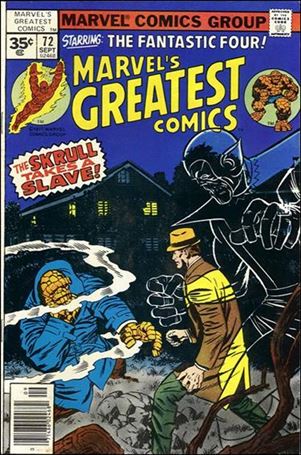 Marvel's Greatest Comics issue 72-B 35 Cent Price Cover