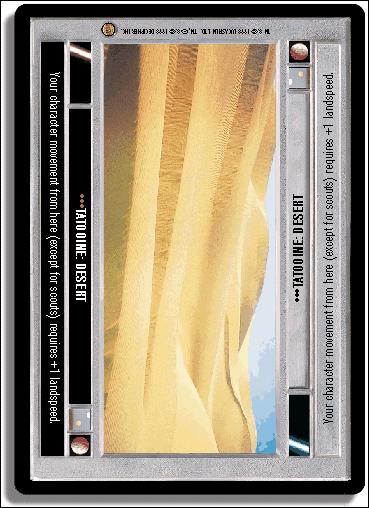 Star Wars: Jabba's Palace Limited (Base Set) card 78 Tatooine: Desert