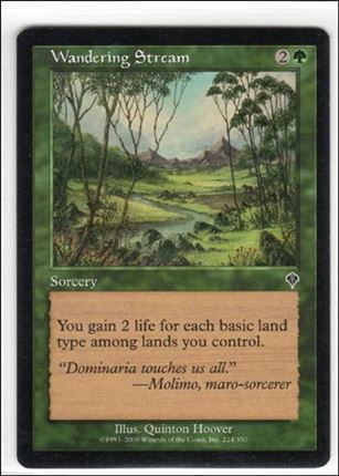 Magic the Gathering: Invasion (Base Set) card 224 Wandering Stream