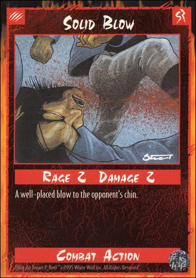 Rage Limited (Base Set) card 249 Solid Blow 