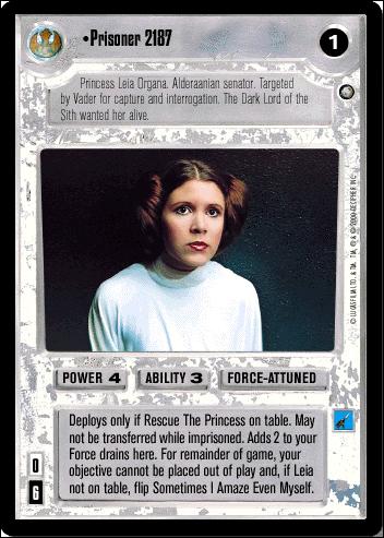Star Wars: Third Anthology (Base Set) card 2 Prisoner 2187