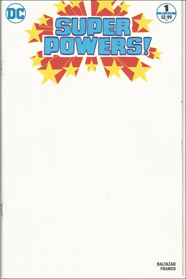Super Powers (2016) issue 1-C Blank/Sketch Cover